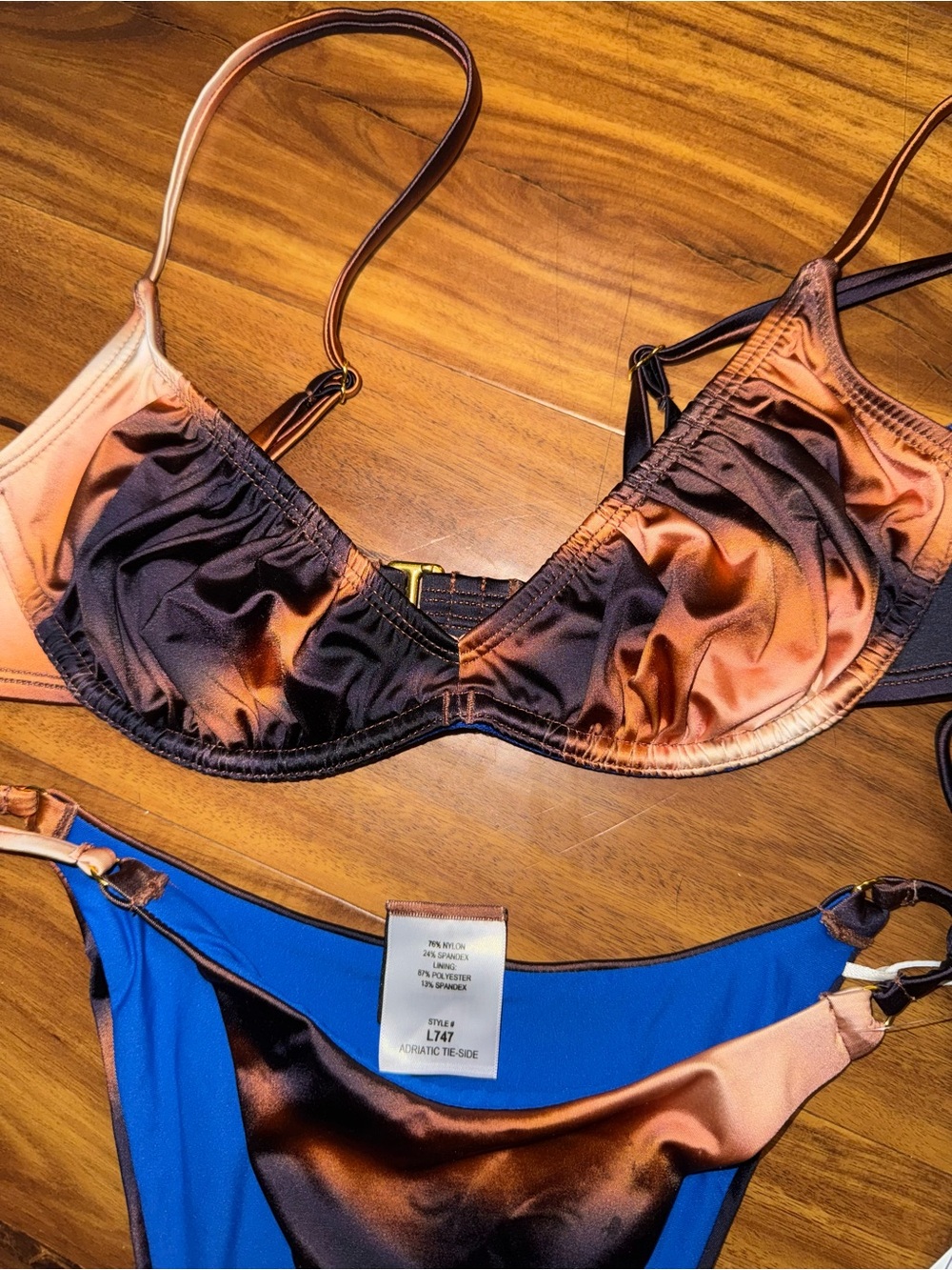 B. Swim Adriatic Tie-Side Bikini Swim Bottoms in Majara - Picture 8 of 10